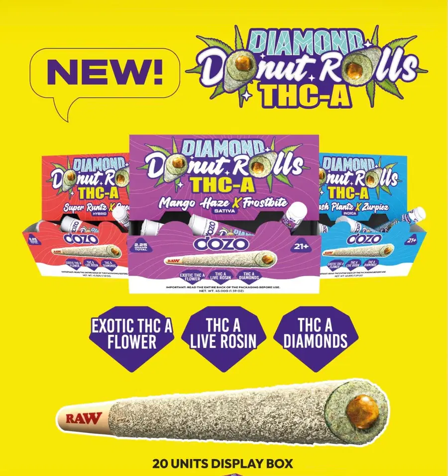 DOZO DIAMOND DONUTS THCA 2.25G 20/CT BOX