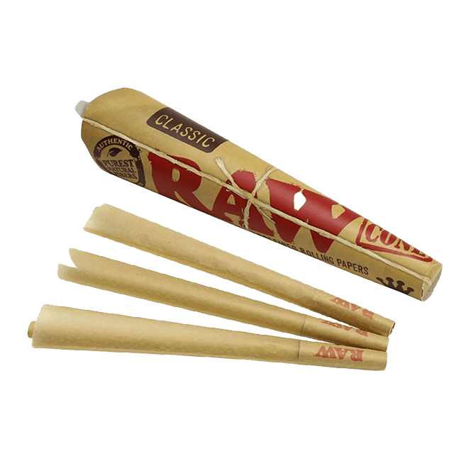 RAW CLASSIC KING SIZE PRE ROLLED CONES 3PK 32CT/BX - main product image